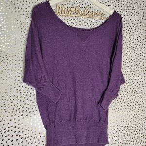{3/$20} American Eagle Purple 3/4 sleeve Sweater- M